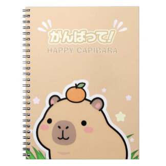 Cute Kawaii Capybara Notebook  Anteckningsbok