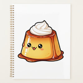 Cute Kawaii Caramel Pudding Dessert Character