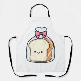 Cute Kawaii Cartoon Illustration of Sliced Bread 