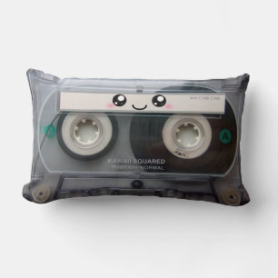 Cute Kawaii Cassette Tape cushion / Pudon Lumbarkudde