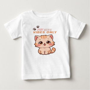 Cute Kawaii Cat Design_Baby Shirts T Shirt