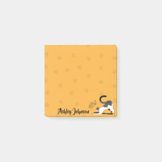 Cute Kawaii Cat Design Post-it Block