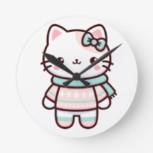 Cute Kawaii Cat in Sweater