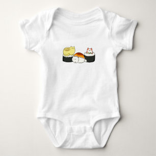 Cute Kawaii Cat lifornia Sushi Roll T Shirt