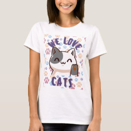 Cute Kawaii CAT Lovers T Shirt