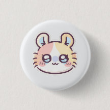 Cute Kawaii Cat Pin – Adorable Kitty Button Badge