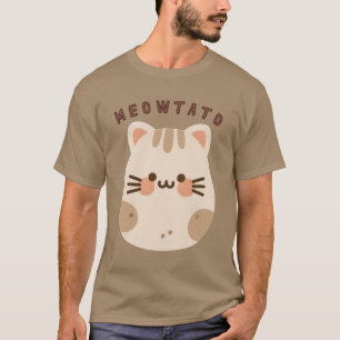 Cute Kawaii Cat Potato Mashup T Shirt