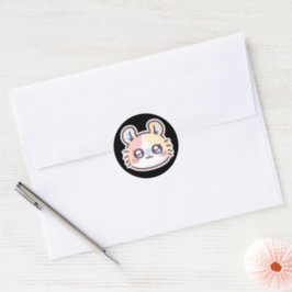 Cute Kawaii Cat Sticker – Adorable Kitty Aesthetic Runt Klistermärke