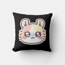 Cute Kawaii Cat Throw Pillow – Adorable Kitty  Kudde