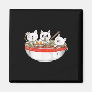 Cute Kawaii Cats Ramen Noodles Anime Japansk katt Magnet