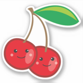 Cute Kawaii Cherries Fruit Klistermärken