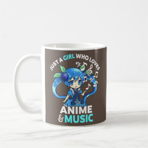 Cute Kawaii Chibi Bara en flicka som Kärlek Anime  Kaffemugg