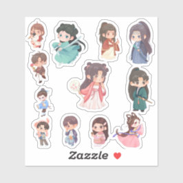 Cute Kawaii Chibi Character Stickers Klistermärken