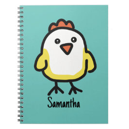 Cute Kawaii Chicken Chick Anteckningsbok