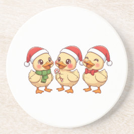 Cute Kawaii Christmas Ducks | Festive Holiday Underlägg
