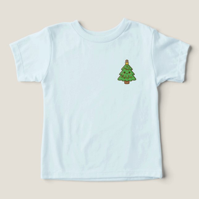Cute Kawaii Christmas Tree Shirt • Cute Holiday Gi T (Design Framsida)
