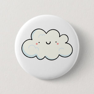 Cute Kawaii Cloud Knapp