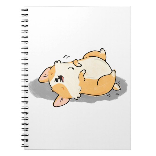 Cute Kawaii Corgi Hund Anteckningsbok (Framsidan)