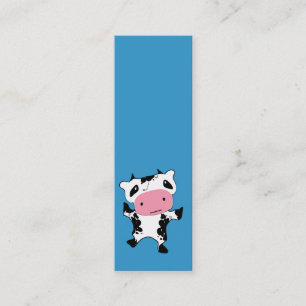 Cute Kawaii Cow Mini Visitkort