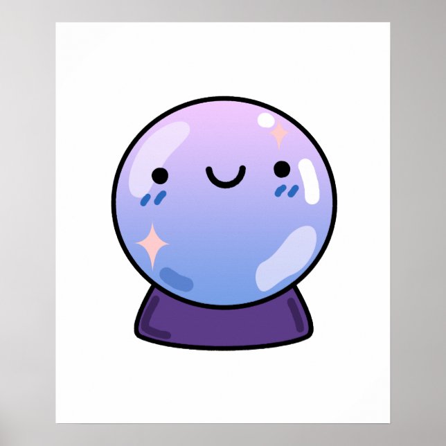 Cute Kawaii Crystal Boll Poster (Framsidan)