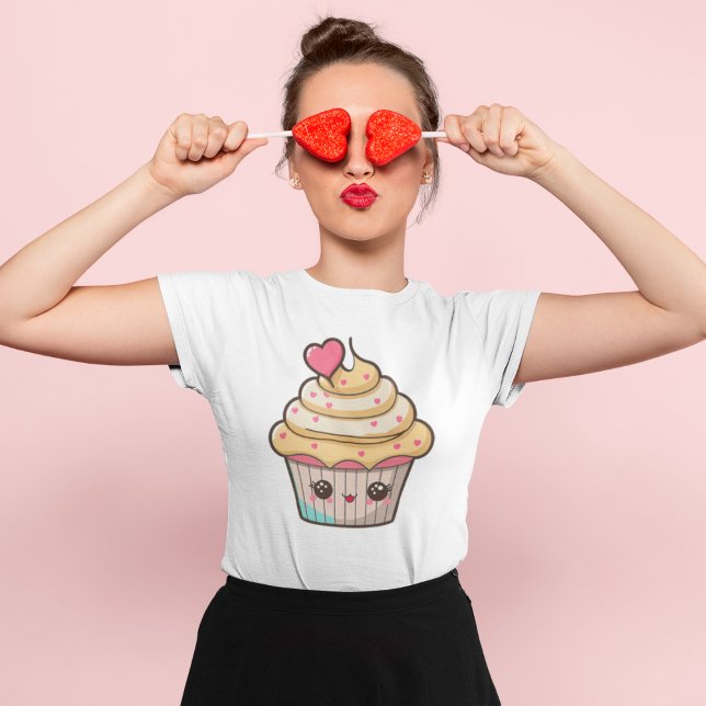 Cute Kawaii Cupcoa T Shirt (Skapare uppladdad)