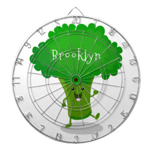 Cute kawaii danbroccoli tecknad illustration darttavla