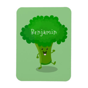 Cute kawaii danbroccoli tecknad illustration magnet