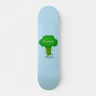 Cute kawaii danbroccoli tecknad illustration mini skateboard bräda 18,5 cm