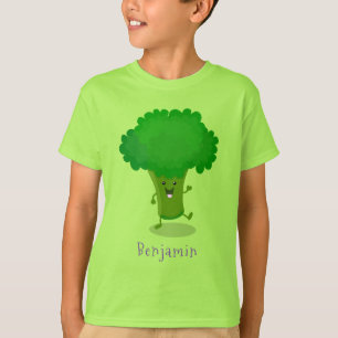 Cute kawaii danbroccoli tecknad illustration t shirt
