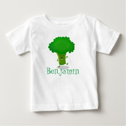 Cute kawaii danbroccoli tecknad illustration t shirt