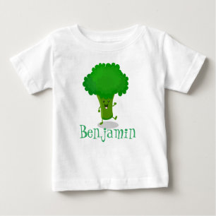 Cute kawaii danbroccoli tecknad illustration t shirt