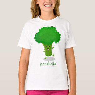 Cute kawaii danbroccoli tecknad illustration t shirt