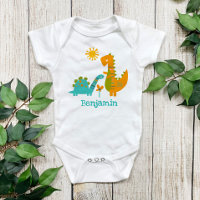 Cute Kawaii Dinosaurs Pojke Turquise Namn
