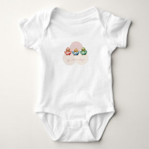 Cute Kawaii Egg Birds Pastel Färgad Baby Shower T Shirt