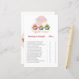 Cute Kawaii Egg Birds Pastel Färgad M eller D Game