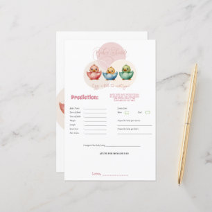 Cute Kawaii Egg Birds Pastel Färgad Predict Game