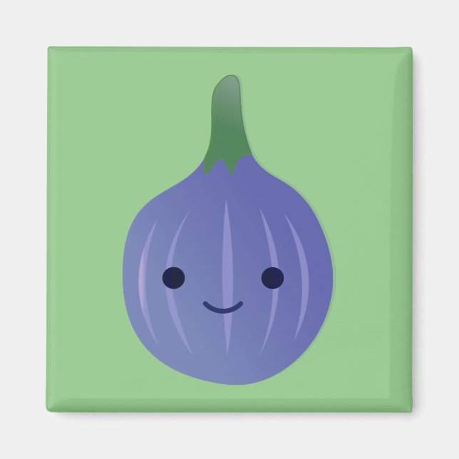 Cute Kawaii Fig Magnet (Framsidan)