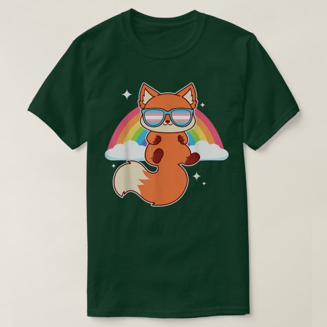Cute Kawaii för med hbt-stöd i Trans Färg Gl T Shirt (Design framsida)