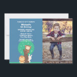 Cute Kawaii Forest Animals Kids Boy Birthday Photo Inbjudningar<br><div class="desc">Cute Kawaii Forest Animals Kids Boy Birthday Photo Investigation</div>