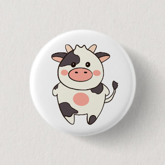 Cute Kawaii Friendly Cow Knapp