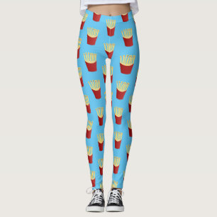 Cute kawaii fries - illustration av tecknaden för leggings