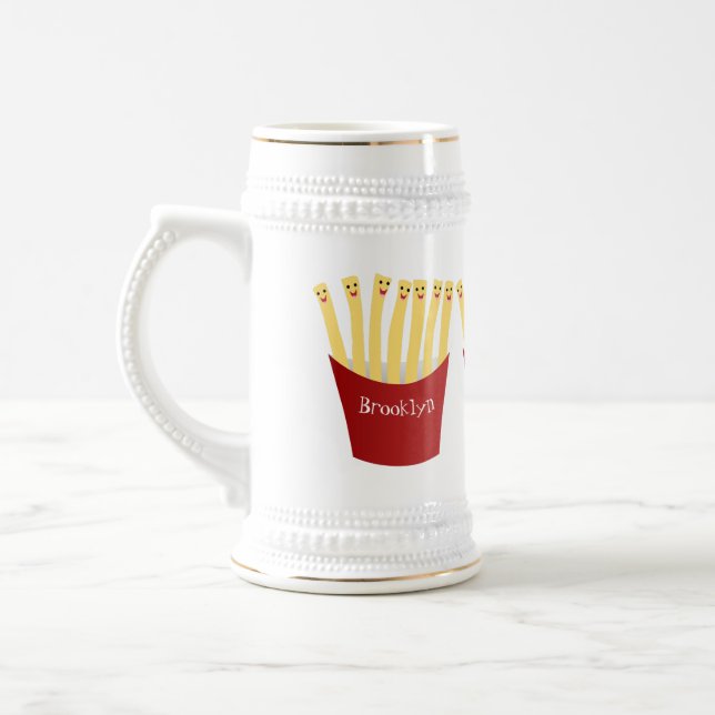 Cute kawaii fries - illustration av tecknaden för  sejdel (Vänster)