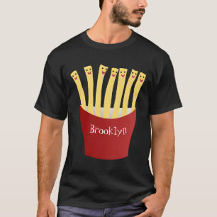 Cute kawaii fries - illustration av tecknaden för t shirt