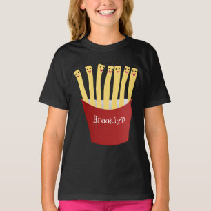 Cute kawaii fries - illustration av tecknaden för  t shirt