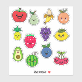 Cute Kawaii Fruit Stickers Klistermärken