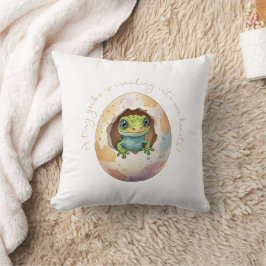 Cute Kawaii Gecko Lizard Egg Baby Shower Kudde