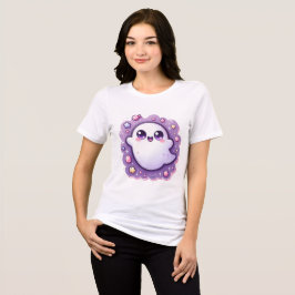 Cute Kawaii Ghost T-Shirt - Pastel Halloween Vibes