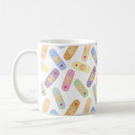Cute Kawaii Gift for Nurse Rainbow Plaster Kaffemugg