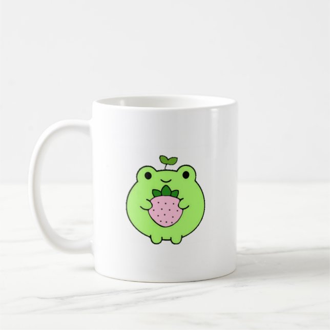 Cute kawaii groda mugg (Vänster)