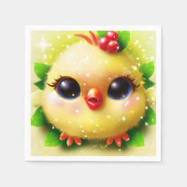 Cute Kawaii Gult Baby Chick Pappersservett